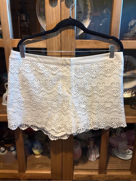 Joe Fresh Pants - Joe Fresh Women's White Lace Crochet Shorts Size 10
